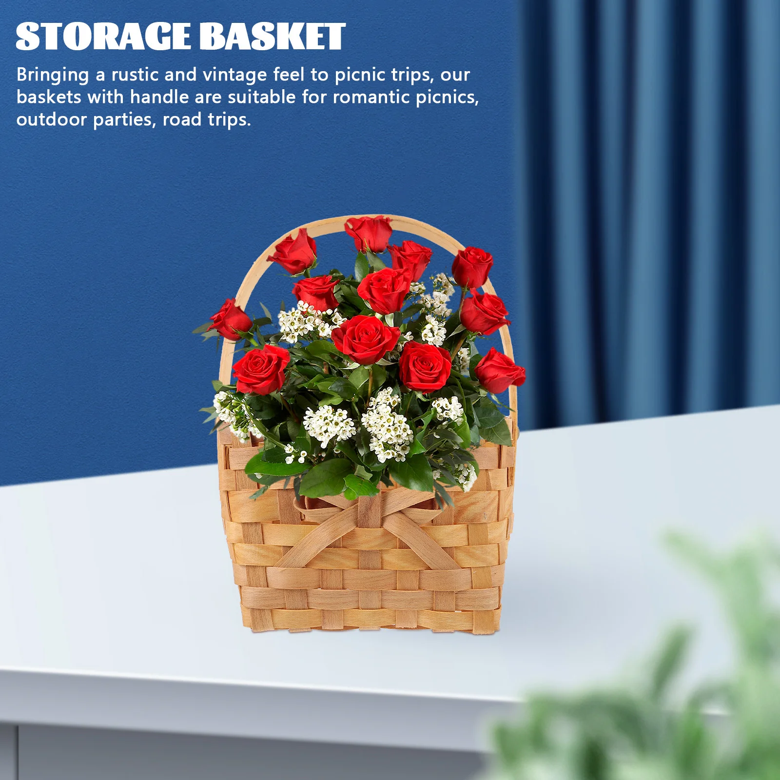 Fruit Storage Woven Basket Sturdy Handmade Basket for Snacks Bread Desserts Flowers Sundries Picnic Decoration
Fruit Storage Woven Basket Sturdy Handmade Basket for Snacks Bread Desserts Flowers Sundries Picnic Decoration