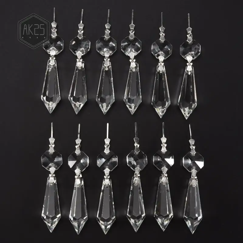 AK25-24 Pcs Chandelier Crystal Prisms Pendants Set 38 Mm Clear Teardrop Icicle Chandelier Crystals Parts Replacement Crystals
AK25-24 Pcs Chandelier Crystal Prisms Pendants Set 38 Mm Clear Teardrop Icicle Chandelier Crystals Parts Replacement Crystals