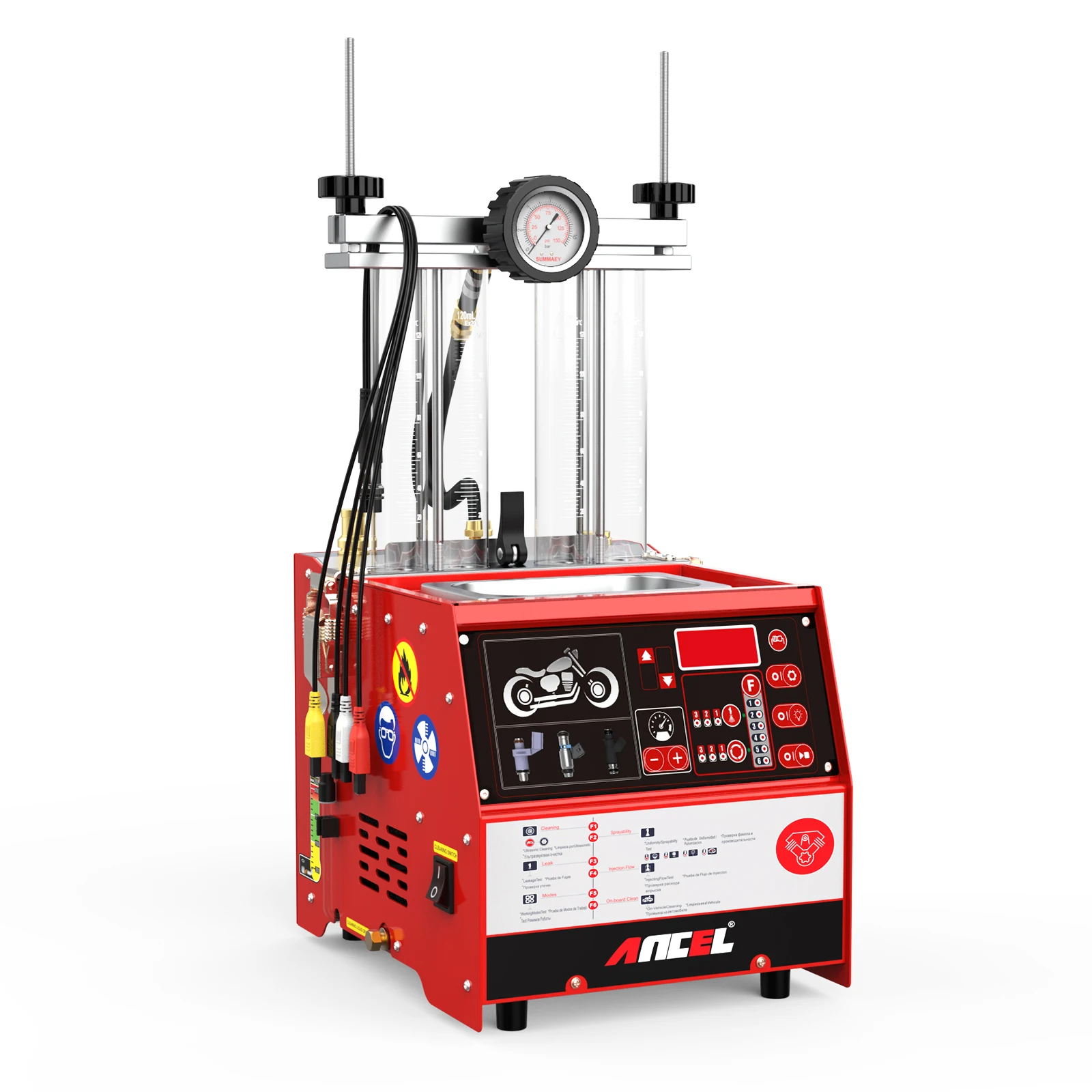 ANCEL AJ400-M Motorcycle Ultrasonic Cleaning Tool Fuel Injector Cleaner Fuel Injector Tester 110V/220V Free Shipping
ANCEL AJ400-M Motorcycle Ultrasonic Cleaning Tool Fuel Injector Cleaner Fuel Injector Tester 110V/220V Free Shipping