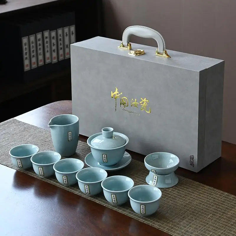Yuan Dynas Cercs 0-Piece Gongfu Tea Set High-Temperature Resistant Clete Gift Travel Tea Set Cerc Tea Utensils
Yuan Dynas Cercs 0-Piece Gongfu Tea Set High-Temperature Resistant Clete Gift Travel Tea Set Cerc Tea Utensils