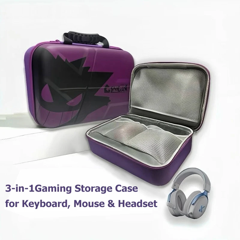 3-in-1 Gaming Storage Case fit for Mechanical Keyboard,Mouse, Headest,Hard Carrying Case Mechanical Keyboard Case Storage Bag
3-in-1 Gaming Storage Case fit for Mechanical Keyboard,Mouse, Headest,Hard Carrying Case Mechanical Keyboard Case Storage Bag