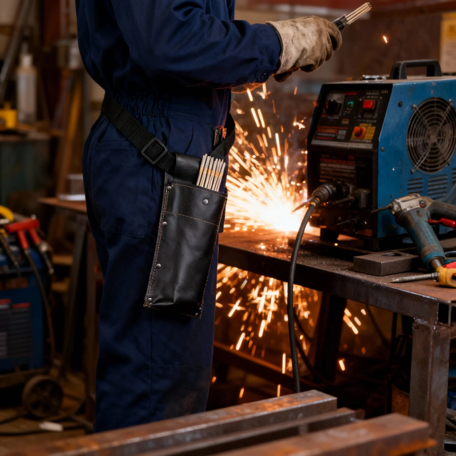 1pc Anti-Scalding Welding Rod Bag Thickened Cowhide Fireproof Storage Container For High- Welding Durable Welder Tool
1pc Anti-Scalding Welding Rod Bag Thickened Cowhide Fireproof Storage Container For High- Welding Durable Welder Tool