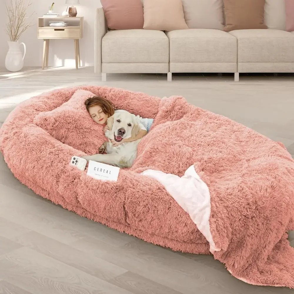 Large Washable Memory Foam Dog Bed with Pillow & Blanket, 71x45x12 Inches, PinkTime-limited
Large Washable Memory Foam Dog Bed with Pillow & Blanket, 71x45x12 Inches, PinkTime-limited