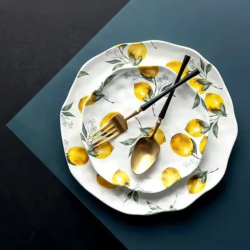 Ins Irregular Round Porcelain Plate Korean Style Fruit Dinnerware Breakfast Bread Steak Pasta Cake Dessert Ceramic Plates
Ins Irregular Round Porcelain Plate Korean Style Fruit Dinnerware Breakfast Bread Steak Pasta Cake Dessert Ceramic Plates