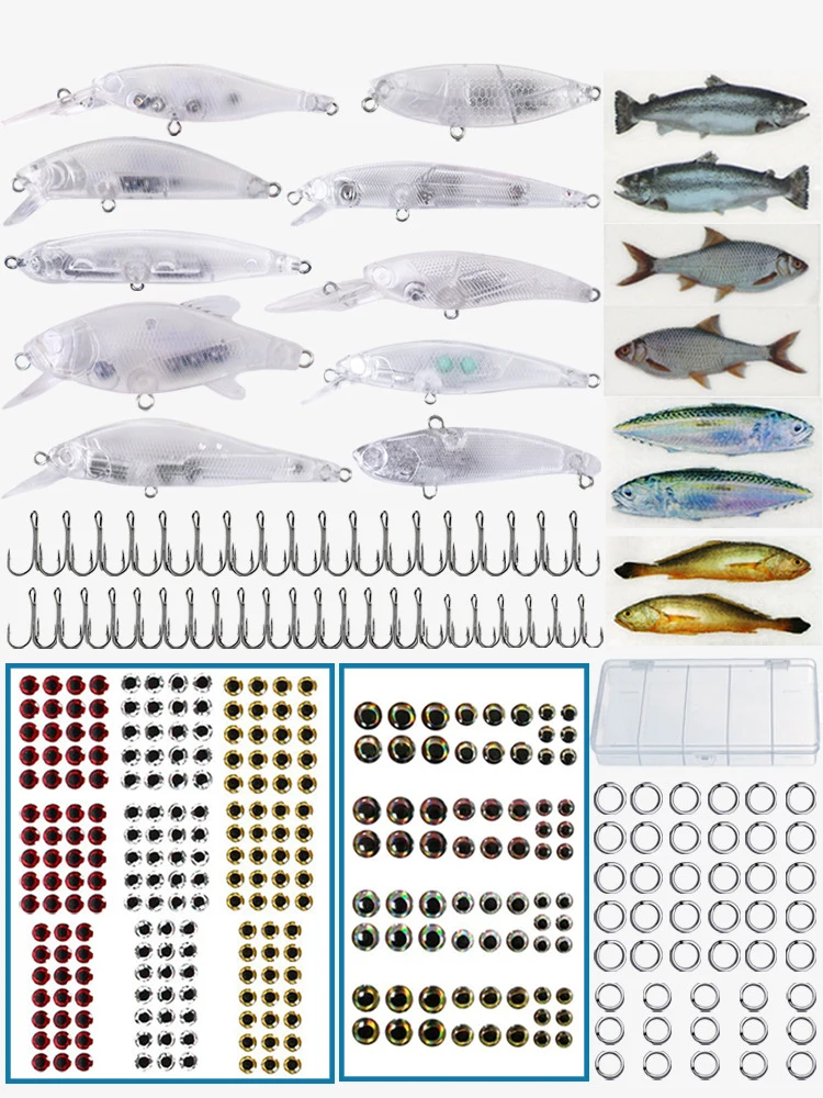 DIY Lure Making Kit Handmade Crankbaits/Poppers/Pencil Baits with Bionic Design for Bass/Pike Fishing, Customizable Tackle Set
DIY Lure Making Kit Handmade Crankbaits/Poppers/Pencil Baits with Bionic Design for Bass/Pike Fishing, Customizable Tackle Set