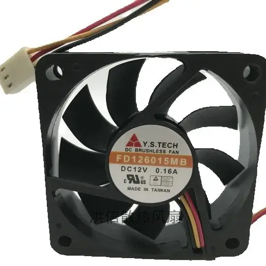 Охлаждающий вентилятор сервера Y.S TECH FD126015MB, 12 В постоянного тока, 0,16 А, 60x60x15 мм, 3-проводной
Охлаждающий вентилятор сервера Y.S TECH FD126015MB, 12 В постоянного тока, 0,16 А, 60x60x15 мм, 3-проводной