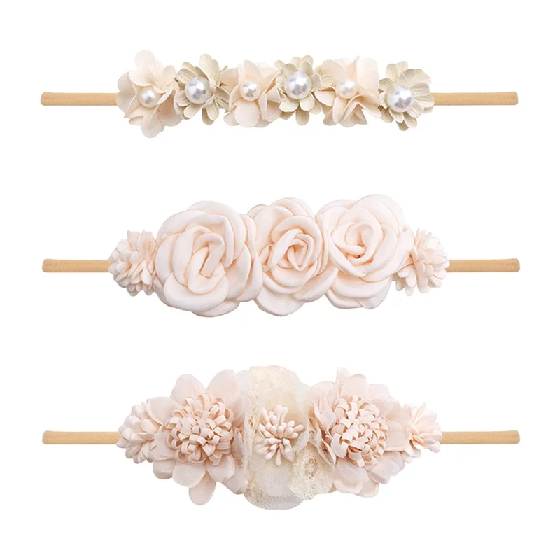 Suefunskry Baby Flower Headwear Soft Elastic Floral Headbands Pearl Rhinestone Hair Bands for Newborn Toddlers
Suefunskry Baby Flower Headwear Soft Elastic Floral Headbands Pearl Rhinestone Hair Bands for Newborn Toddlers
