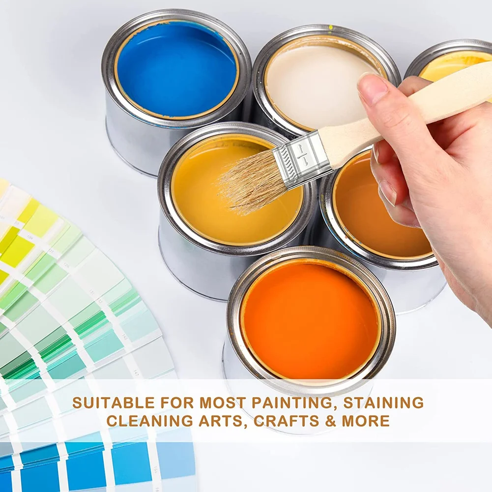 AAAF 100Pcs 1 Inch Chip Paint Brushes Bulk, Small Paint Brush Brick Stain Paintbrushes Bristle Wood For Acrylic Paint, Crafts
AAAF 100Pcs 1 Inch Chip Paint Brushes Bulk, Small Paint Brush Brick Stain Paintbrushes Bristle Wood For Acrylic Paint, Crafts