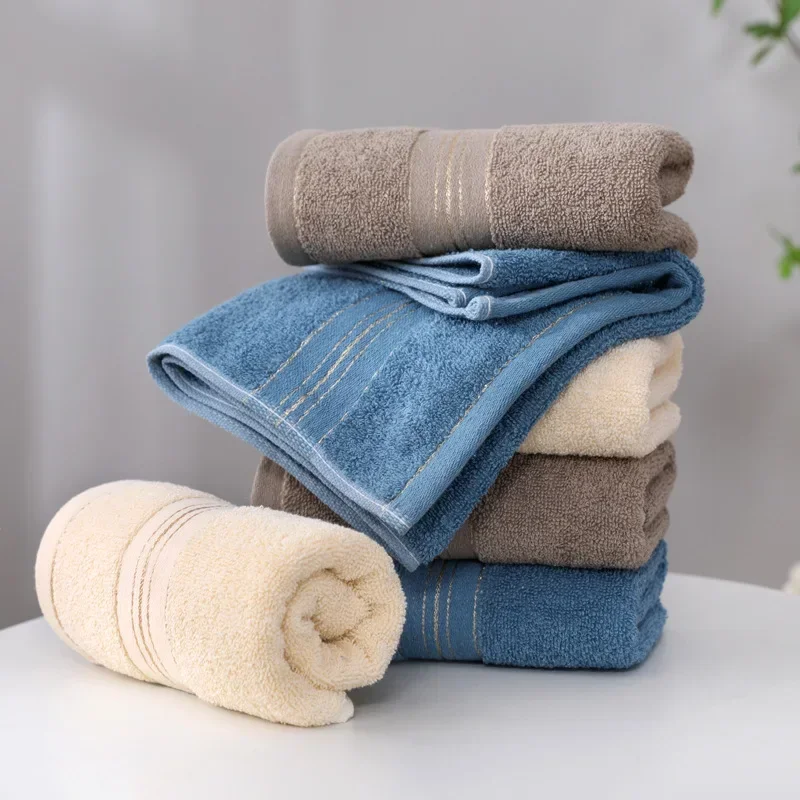 2pcs Thickened Absorbent Bath Towel Pure Cotton Towel Quick Absorbent Soft Quick Dry Solid Color Golden Silk Face Towel
2pcs Thickened Absorbent Bath Towel Pure Cotton Towel Quick Absorbent Soft Quick Dry Solid Color Golden Silk Face Towel