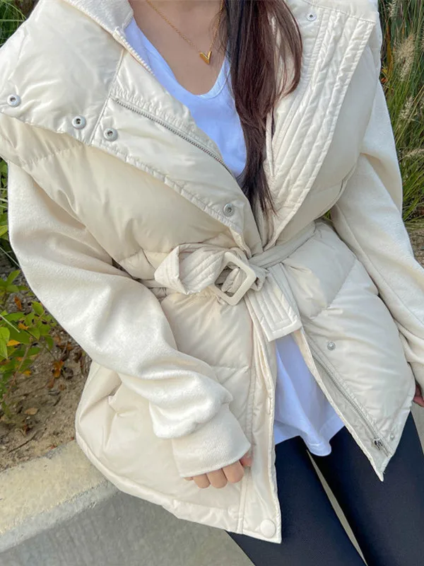Fashionable Chic Loose Stand Collar Belted Women's Cotton Vest Warmth Age Reduction New Winter Style Commute Polyester Fiber
Fashionable Chic Loose Stand Collar Belted Women's Cotton Vest Warmth Age Reduction New Winter Style Commute Polyester Fiber