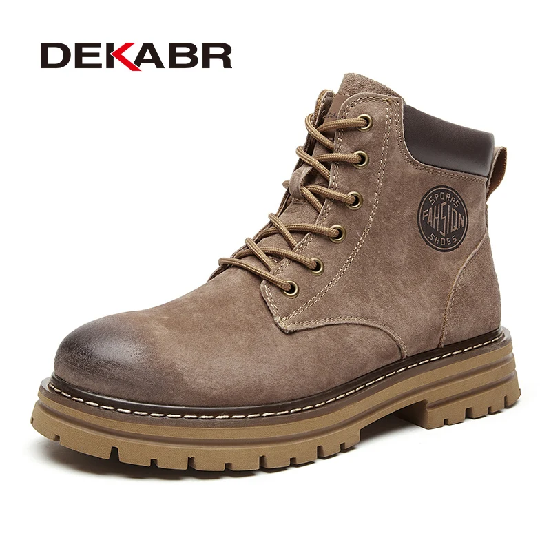 DEKABR Casual Classic Men Ankle Boots Spring Autumn Lace Up Wear Resistant Non Slip Genuine Leather Shoes Plus Size 35-48
DEKABR Casual Classic Men Ankle Boots Spring Autumn Lace Up Wear Resistant Non Slip Genuine Leather Shoes Plus Size 35-48