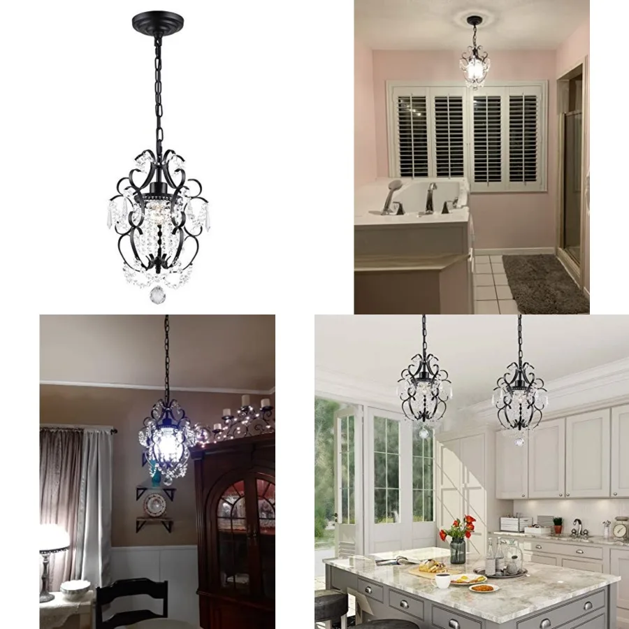 Mini Chelier Crystal Chelier 1 Light Elegant Chelier Crystal Iron Ceiling Light Fixture for Bedroom, Farmhouse, Foyer
Mini Chelier Crystal Chelier 1 Light Elegant Chelier Crystal Iron Ceiling Light Fixture for Bedroom, Farmhouse, Foyer