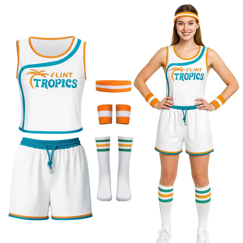 Jackie Moon Flint Tropics Cheerleader Uniform for Women Semi-Pro Halloween Carnival Party Clothing
Jackie Moon Flint Tropics Cheerleader Uniform for Women Semi-Pro Halloween Carnival Party Clothing