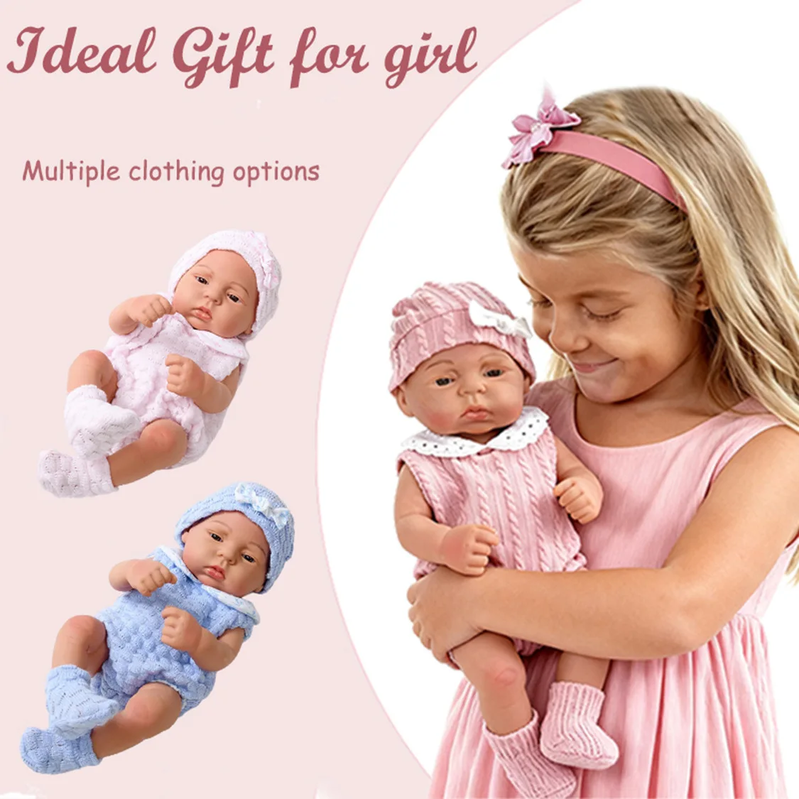 42cm Simulation Doll Soft Rubber Rebirth Doll Girls Gift Full Vinyl 1/4 Reborn Doll with Clothes Accessories Set BJD
42cm Simulation Doll Soft Rubber Rebirth Doll Girls Gift Full Vinyl 1/4 Reborn Doll with Clothes Accessories Set BJD