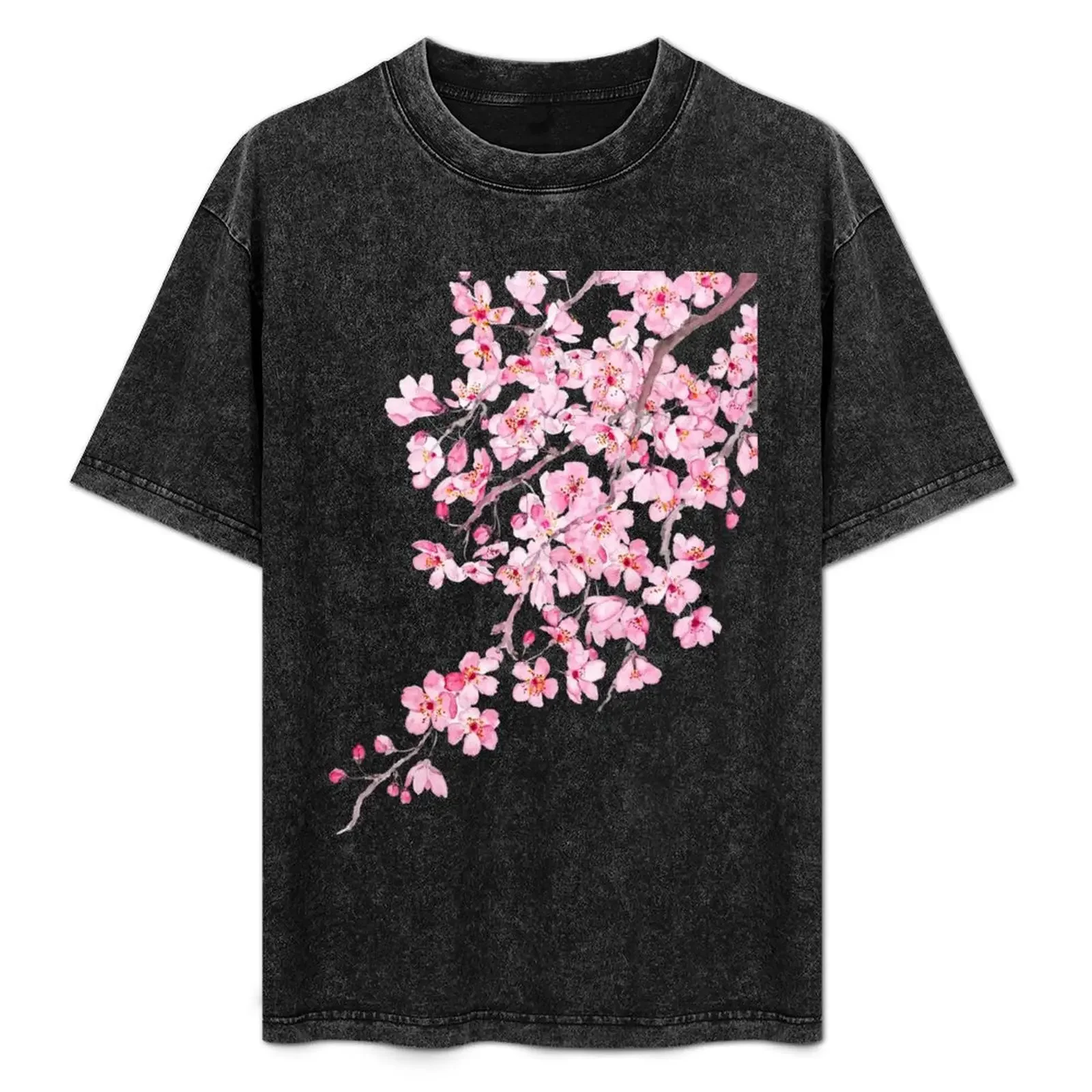 pink cherry blossom watercolor 2020 T-Shirt Retro Style Print Casual Top
pink cherry blossom watercolor 2020 T-Shirt Retro Style Print Casual Top