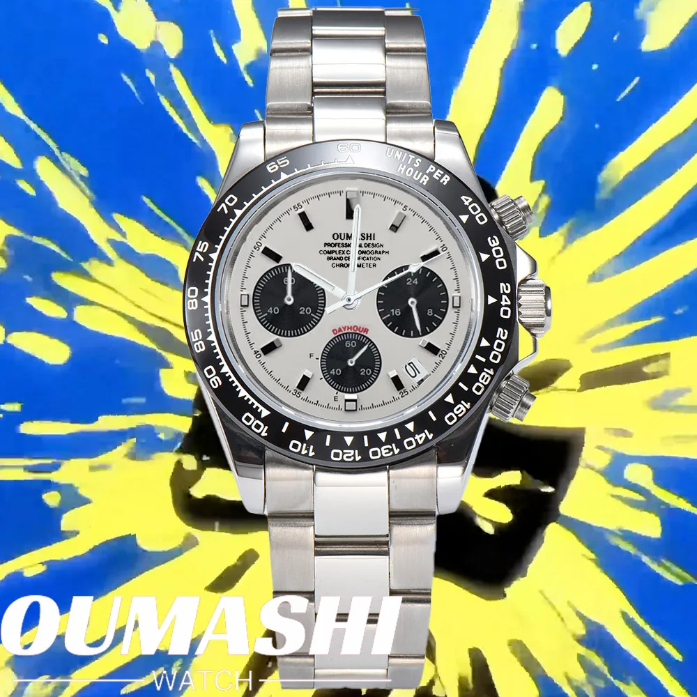 39mm Men's VK63 Chronograph watch sapphire stainless steel waterproof 10ATM case Luminous solid case men's sports watch for men
39mm Men's VK63 Chronograph watch sapphire stainless steel waterproof 10ATM case Luminous solid case men's sports watch for men