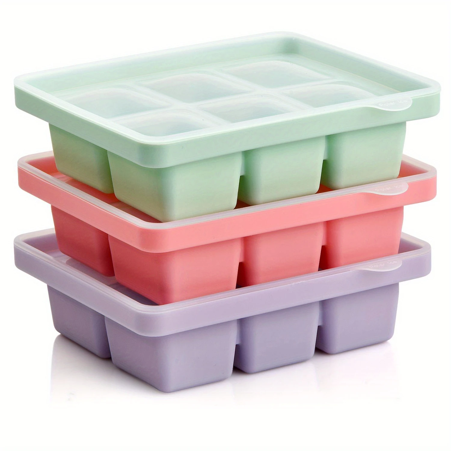 3pcs, Ice Cube Mold, Silicone Ice Cube Tray, Multifunctional Household Chocolate Mold With Removable Lid, Stackable Ice Trays Wi
3pcs, Ice Cube Mold, Silicone Ice Cube Tray, Multifunctional Household Chocolate Mold With Removable Lid, Stackable Ice Trays Wi