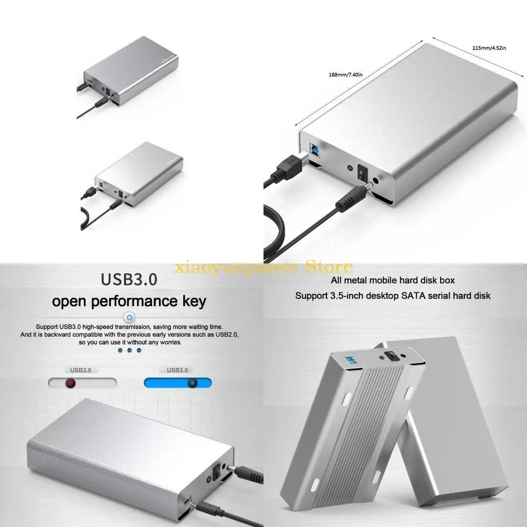 P9JB Blueendless 3,5 -дюймовый жесткий корпус алюминий SSD -коробка USB3.0 5 Гбит / с высокой скорости 8 ТБ
P9JB Blueendless 3,5 -дюймовый жесткий корпус алюминий SSD -коробка USB3.0 5 Гбит / с высокой скорости 8 ТБ