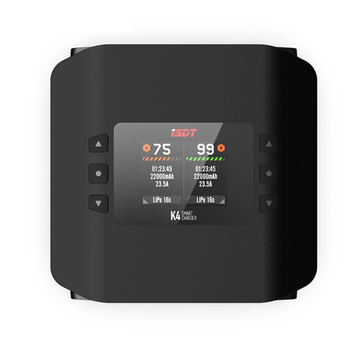 ISDT K4 Двухканальное зарядное устройство Lipo AC 400 Вт/DC 600 Вт, 20 А, 1-8S LiPo/PB/LiHv/NiMH/Cd, идеально подходит для радиоуправляемых игрушек, британская вилка
ISDT K4 Двухканальное зарядное устройство Lipo AC 400 Вт/DC 600 Вт, 20 А, 1-8S LiPo/PB/LiHv/NiMH/Cd, идеально подходит для радиоуправляемых игрушек, британская вилка