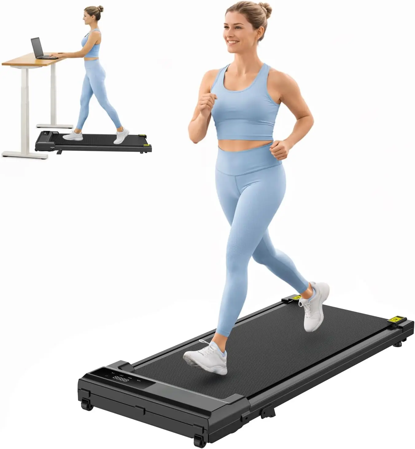 STRIDEMAX Quiet Folding Treadmill with Manual Incline, 2.5HP Under Desk Walking Pad, Basic LED Display, Shock Absorption, Space-
STRIDEMAX Quiet Folding Treadmill with Manual Incline, 2.5HP Under Desk Walking Pad, Basic LED Display, Shock Absorption, Space-