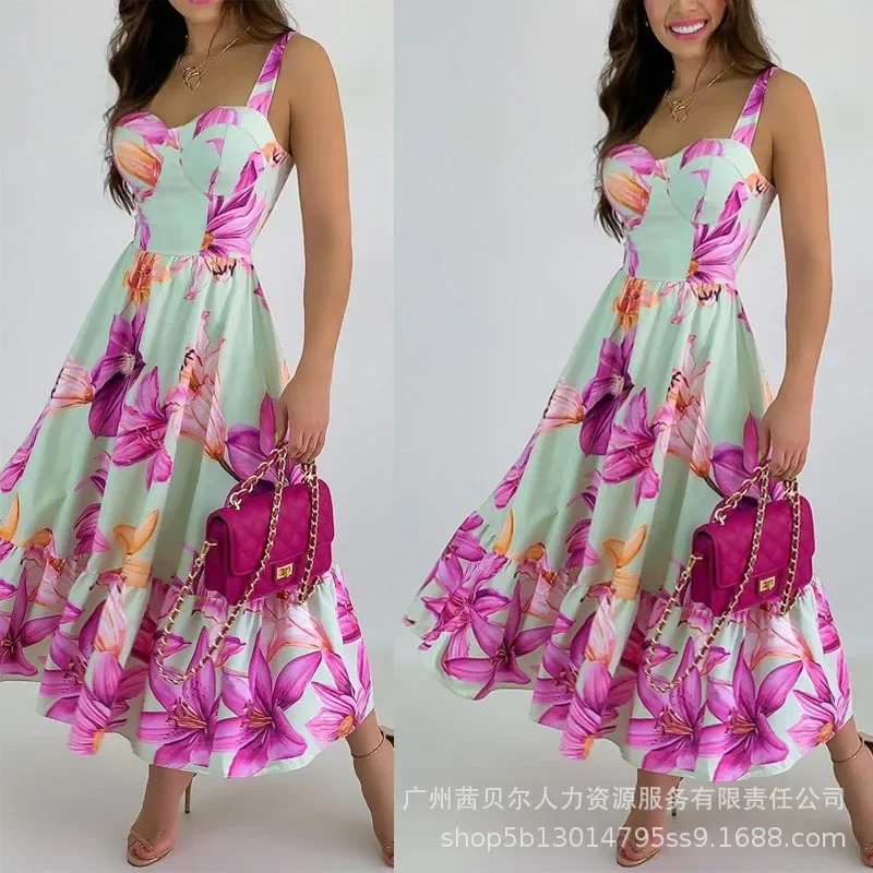 Long Dresses Women Dress Maxi Floral Print Party Beach A Line Vestidos Sleeveless V Neck Sexy High Waist Elegant Splice Summer
Long Dresses Women Dress Maxi Floral Print Party Beach A Line Vestidos Sleeveless V Neck Sexy High Waist Elegant Splice Summer