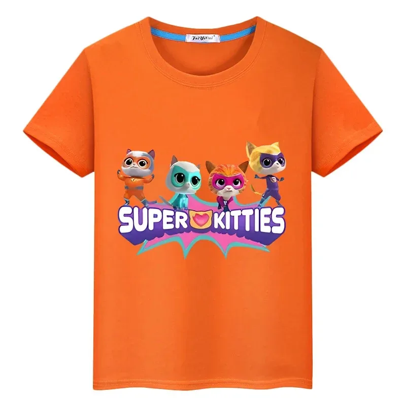 Super Kitties 100% Cotton T-Shirt Print Short Tops Cartoon pride tshirt y2k one piece boys Summer Anime Tees kids clothes girls
Super Kitties 100% Cotton T-Shirt Print Short Tops Cartoon pride tshirt y2k one piece boys Summer Anime Tees kids clothes girls