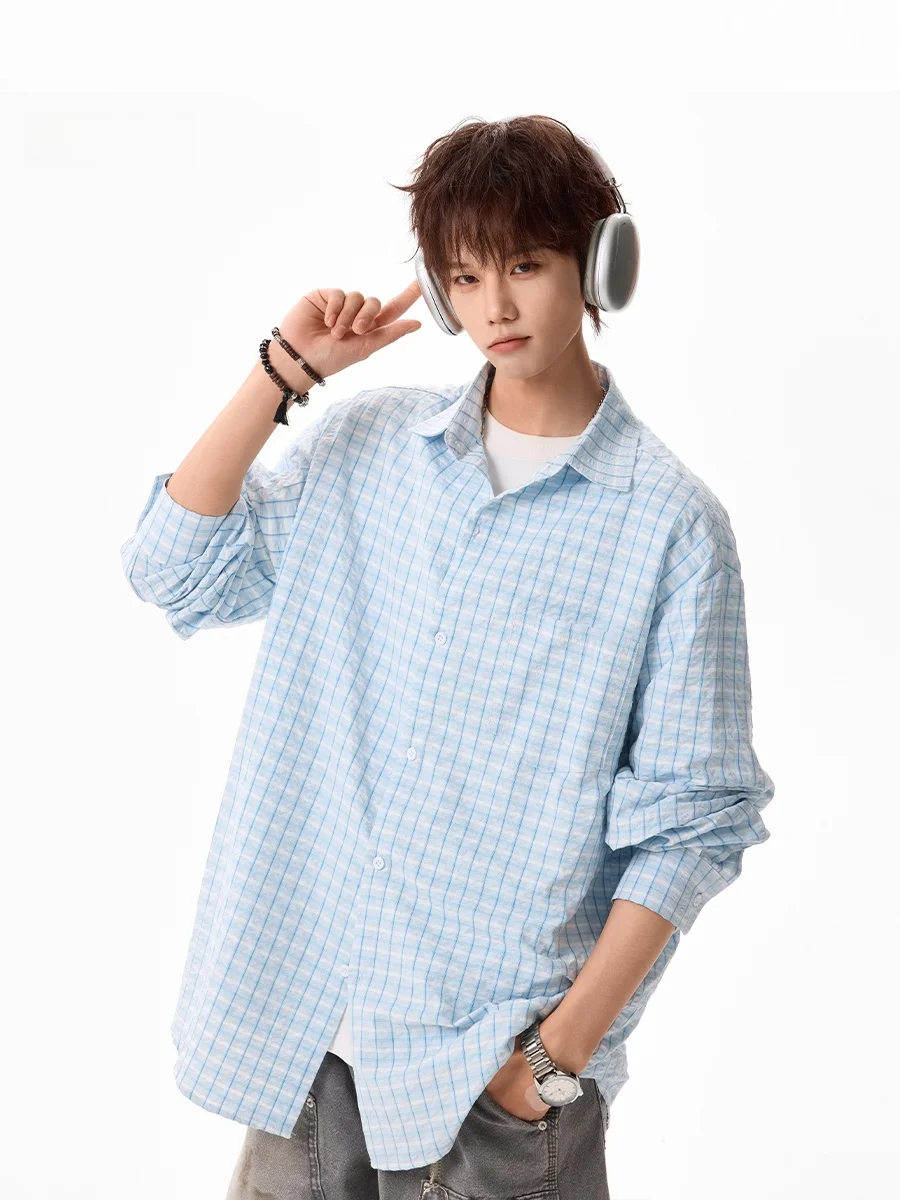American Style Long Sleeve Plaid Bubble Shirt Casual Spring Youth Popularity Polyester Fiber Skin-friendly Breathable Men's S...
American Style Long Sleeve Plaid Bubble Shirt Casual Spring Youth Popularity Polyester Fiber Skin-friendly Breathable Men's S...