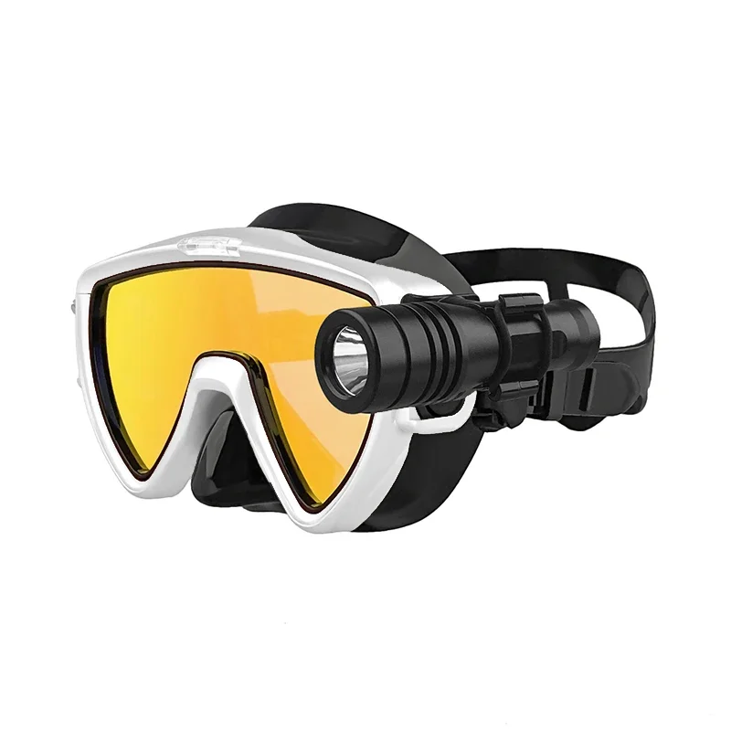 New fishing mask snorkeling goggles anti-fog scuba diving equipment free diving mask with diving flashlight
New fishing mask snorkeling goggles anti-fog scuba diving equipment free diving mask with diving flashlight