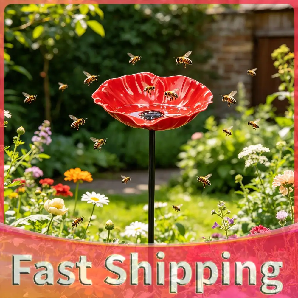 Bee Watering Cups with Flower Design Butterfly Bee Bath Bowl Bee Butterfly Water Feeder for Outdoor Garden Yard Farm Decor
Bee Watering Cups with Flower Design Butterfly Bee Bath Bowl Bee Butterfly Water Feeder for Outdoor Garden Yard Farm Decor