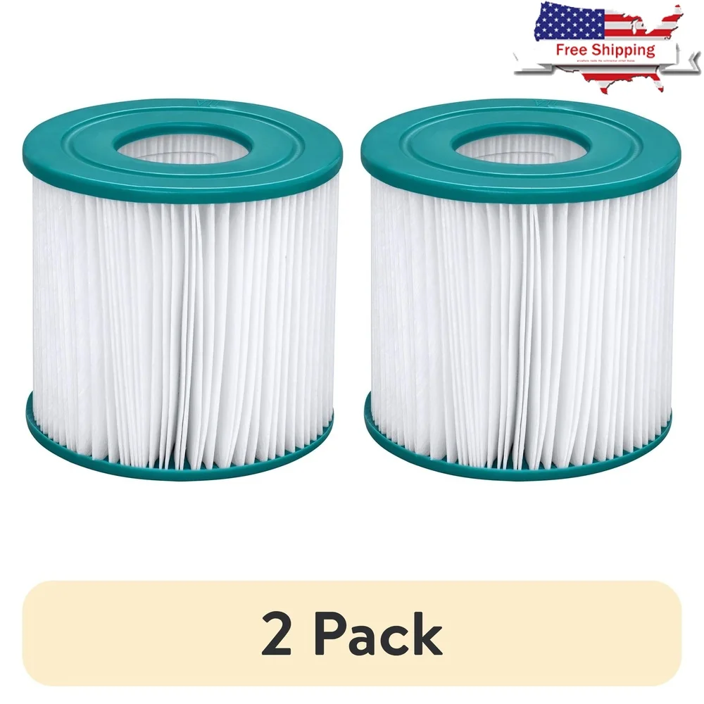 2 Pack Type D Pool Filter Cartridge Easy Clean Replacement 110-120V Filter Pumps Sifts Dirt Debris Maintains Pool Hygiene
2 Pack Type D Pool Filter Cartridge Easy Clean Replacement 110-120V Filter Pumps Sifts Dirt Debris Maintains Pool Hygiene