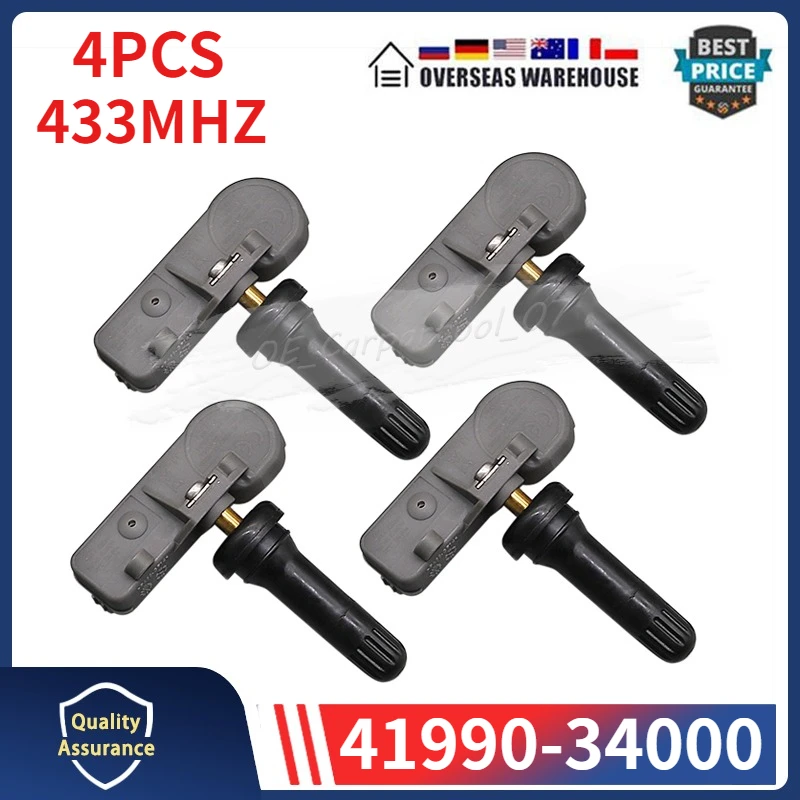 4 шт./лот датчик контроля давления в шинах 41990-34000 для 2014-2018 Ssangyong Actyon Sports Korando Musso Nomad Rodius TPMS 433 МГц
4 шт./лот датчик контроля давления в шинах 41990-34000 для 2014-2018 Ssangyong Actyon Sports Korando Musso Nomad Rodius TPMS 433 МГц