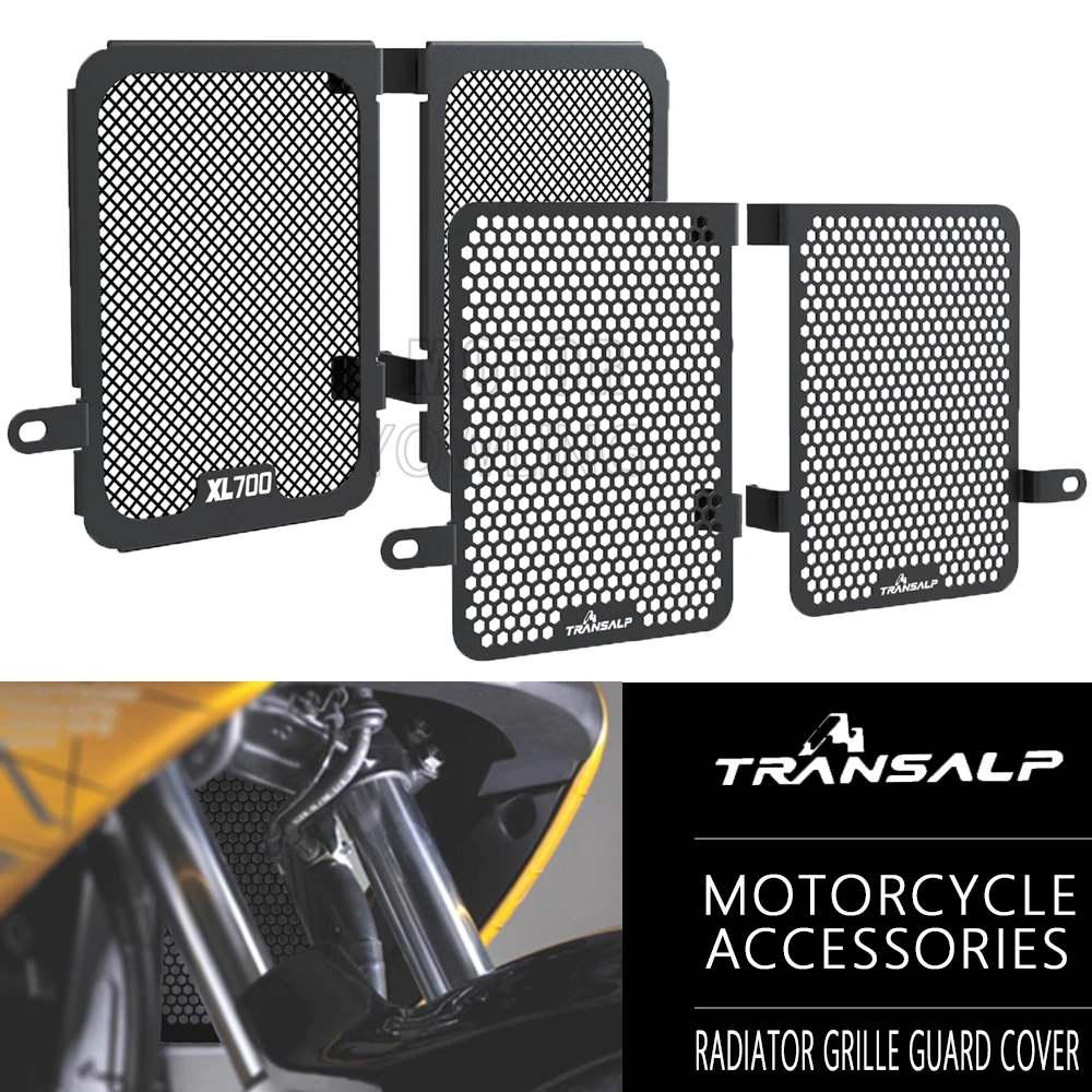 For Honda XL700V Transalp 700 XL 700V 2008-2022 Motorcycle Accessories Radiator Grill Guard Protector Cover Mesh Protection Part
For Honda XL700V Transalp 700 XL 700V 2008-2022 Motorcycle Accessories Radiator Grill Guard Protector Cover Mesh Protection Part
