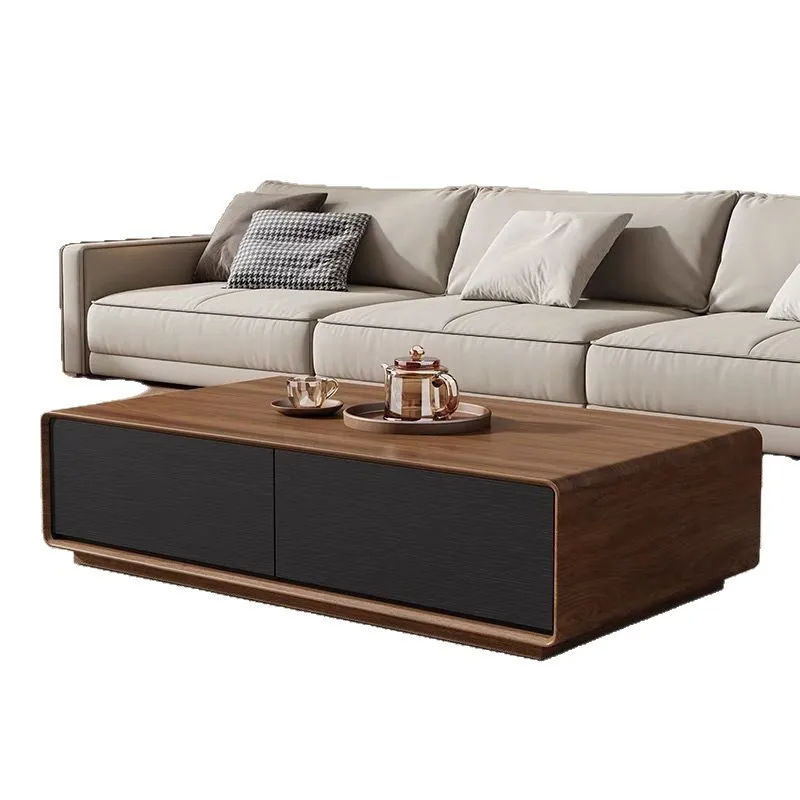 Floor-to-ceiling solid wood TV cabinet coffee table combination small apartment living room simple modern walnut TV cabinet
Floor-to-ceiling solid wood TV cabinet coffee table combination small apartment living room simple modern walnut TV cabinet