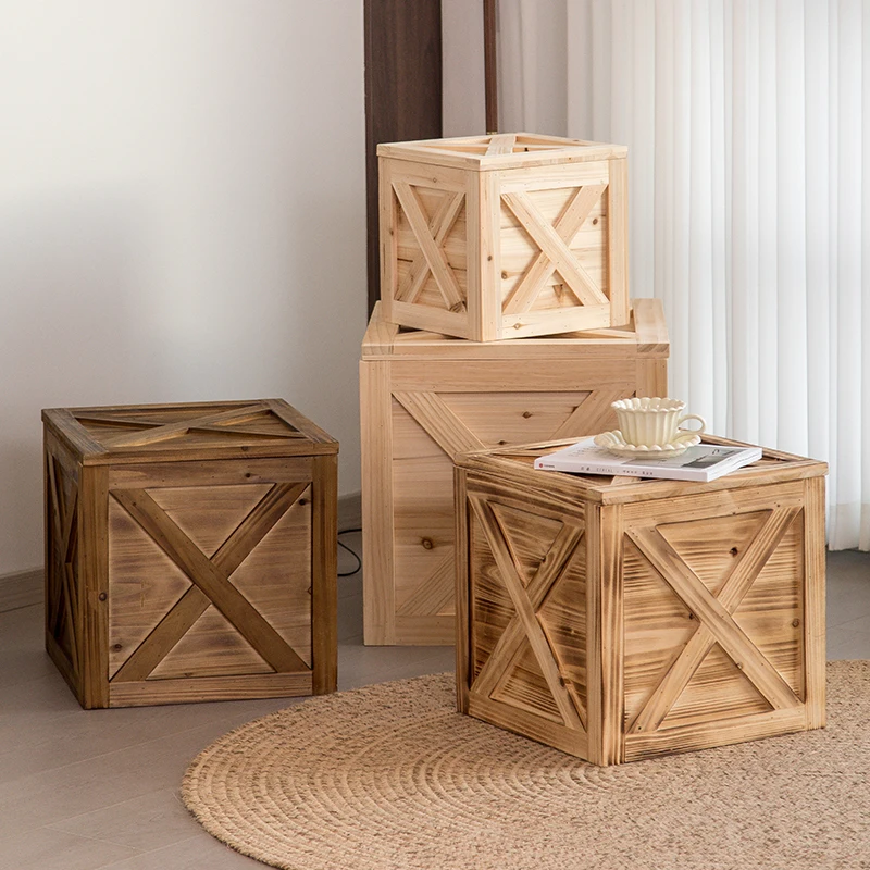 Retro wood box Square solid wood storage box Outdoor anti-corrosion old props ornament Antique storage box customization
Retro wood box Square solid wood storage box Outdoor anti-corrosion old props ornament Antique storage box customization
