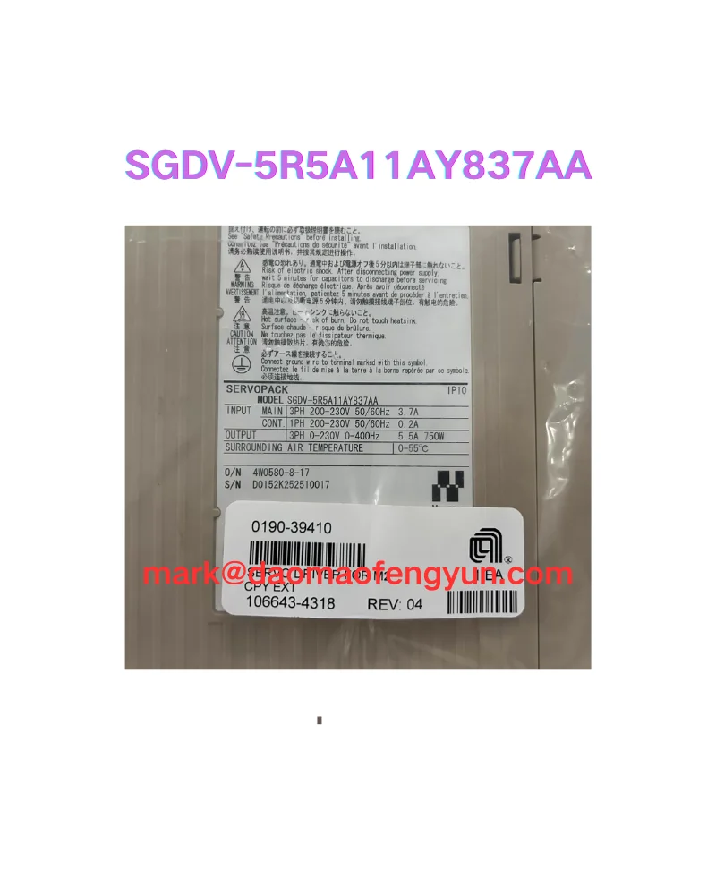 SGDV-5R5A11AY837AA New servo drive,
SGDV-5R5A11AY837AA New servo drive,