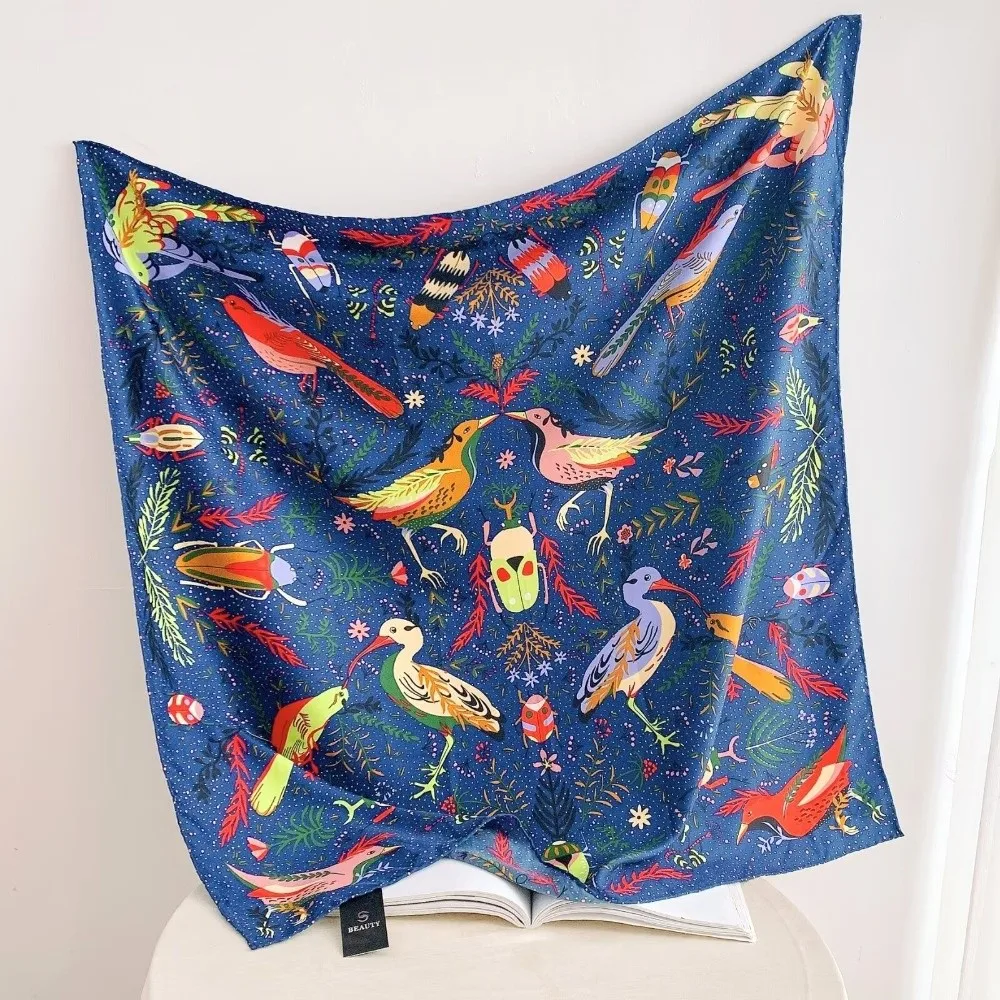 Fashion Flowers Print Women Silk Scarf Square Breathable Headband Scarf All-Match Large Hijab Bandana Women
Fashion Flowers Print Women Silk Scarf Square Breathable Headband Scarf All-Match Large Hijab Bandana Women