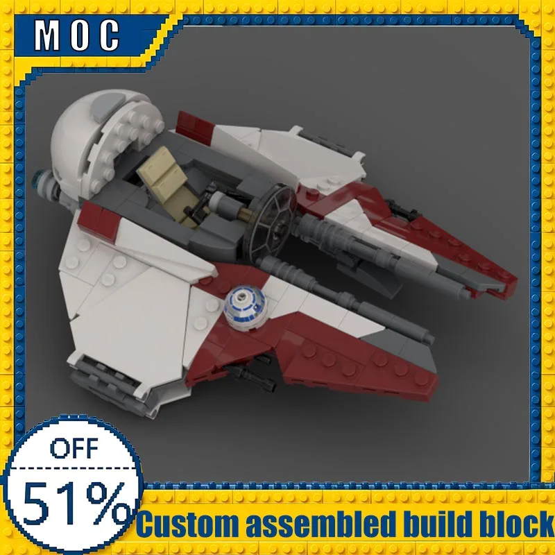 341PCS Eta-2 Actis-Class Interceptor War Series MOC Model Building Blocks Assembly Toy Educational Learning Birthday Gift Adults
341PCS Eta-2 Actis-Class Interceptor War Series MOC Model Building Blocks Assembly Toy Educational Learning Birthday Gift Adults