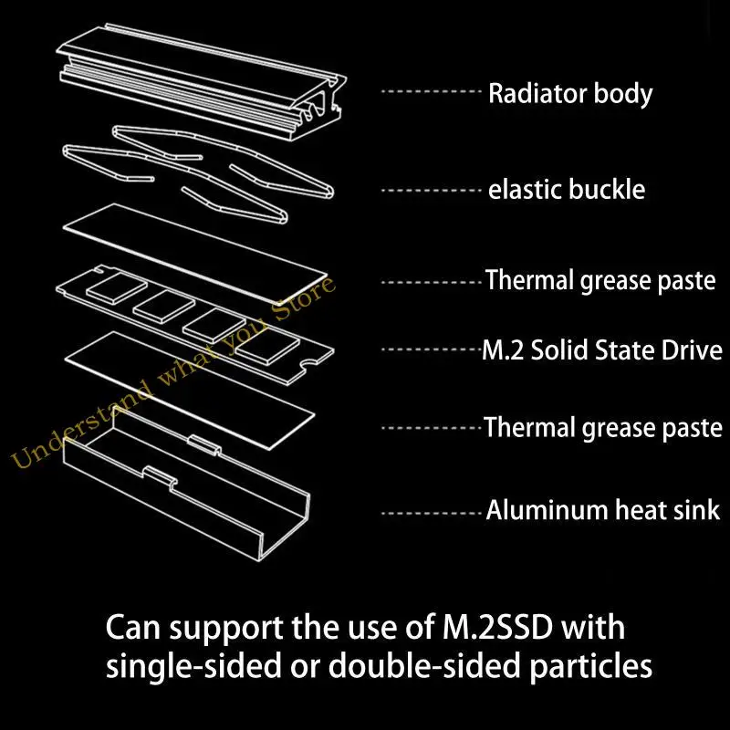 J60A для M.2 SSD Охлаждение радиатора Термическая площадка 2280 Сплошной диссипационный радиатор с твердым диском для компьютера
J60A для M.2 SSD Охлаждение радиатора Термическая площадка 2280 Сплошной диссипационный радиатор с твердым диском для компьютера