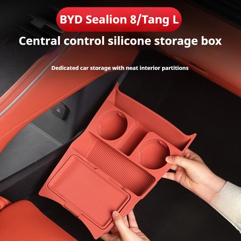 Fit For BYD Sealion 8 Tang L Dmi/P EV Center Console Lower Storage Box Silicone With Lid Armrest Box Storage Glasses Organizer
Fit For BYD Sealion 8 Tang L Dmi/P EV Center Console Lower Storage Box Silicone With Lid Armrest Box Storage Glasses Organizer