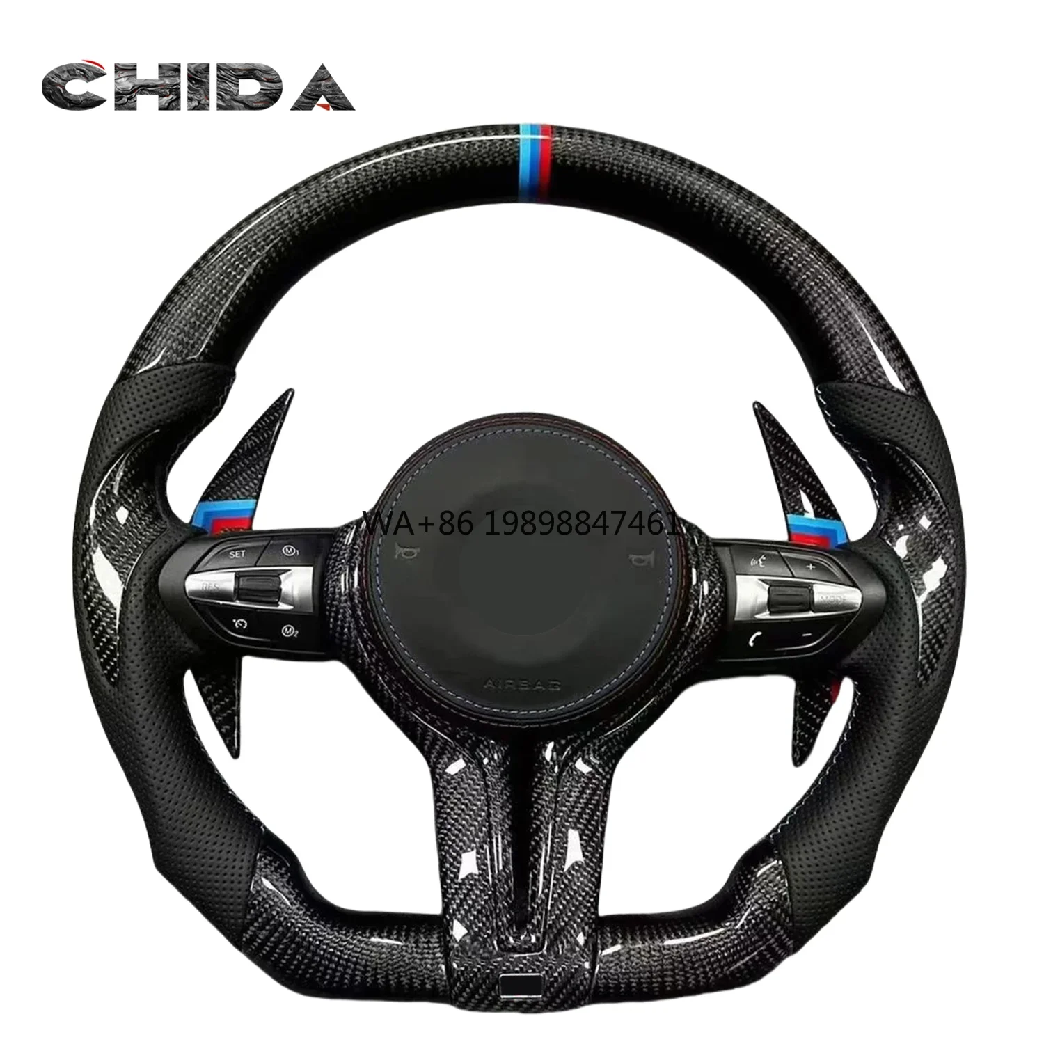 Sport Custom LED Carbon Fibre Steering Wheel for BMWs F10 F30 F32 F33 F36 F87 E90 E91 E92 E93 M2 M3 M4 M5 M6
Sport Custom LED Carbon Fibre Steering Wheel for BMWs F10 F30 F32 F33 F36 F87 E90 E91 E92 E93 M2 M3 M4 M5 M6