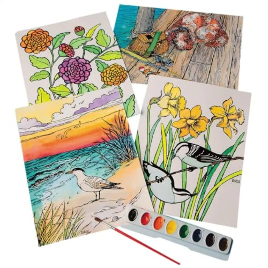 Watercolor Velvet Art Posters 6 each of 4 Designs Printed in Velvet Flocking on Genuine Watercolor Paper Decorate with Pan or L
Watercolor Velvet Art Posters 6 each of 4 Designs Printed in Velvet Flocking on Genuine Watercolor Paper Decorate with Pan or L
