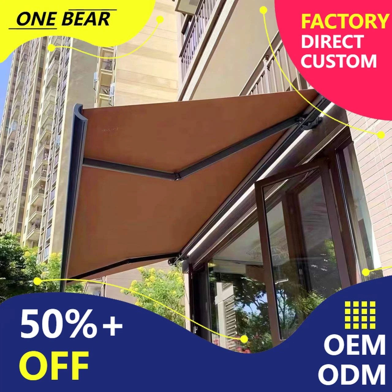 Any Size Custom Remote Control Retractable Awning UV Resistant Waterproof Fabric Anti Fade Durable Outdoor Patio Balcony Sunshad
Any Size Custom Remote Control Retractable Awning UV Resistant Waterproof Fabric Anti Fade Durable Outdoor Patio Balcony Sunshad