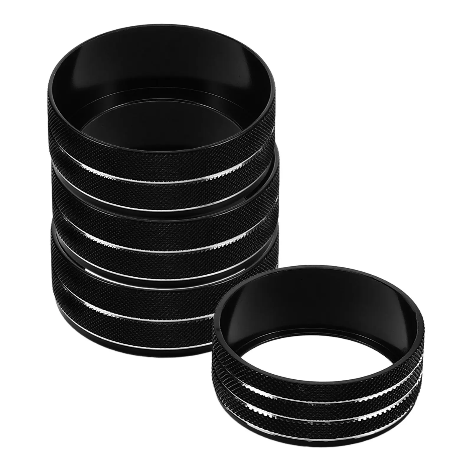 4Pcs Air Conditioner Switch Button Knob Cover Aluminum Alloy Black Interior Trim Decorative Ring Compatible for Jeep
4Pcs Air Conditioner Switch Button Knob Cover Aluminum Alloy Black Interior Trim Decorative Ring Compatible for Jeep