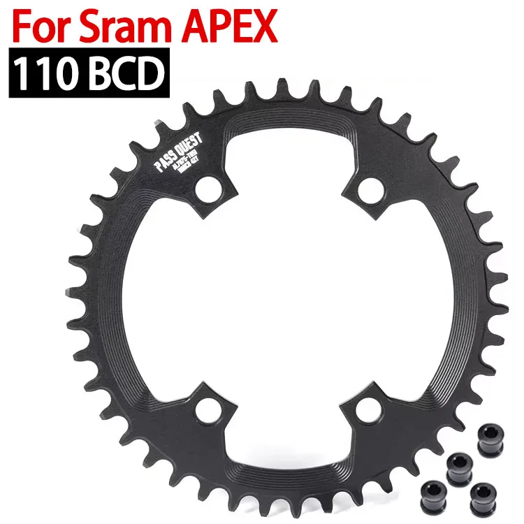 PASS QUEST 110 BCD chainring for Sram Apex chainrings Narrow Wide Tooth road bike 110BCD Chainwheel 34t 36t 36 teeth chain ring
PASS QUEST 110 BCD chainring for Sram Apex chainrings Narrow Wide Tooth road bike 110BCD Chainwheel 34t 36t 36 teeth chain ring