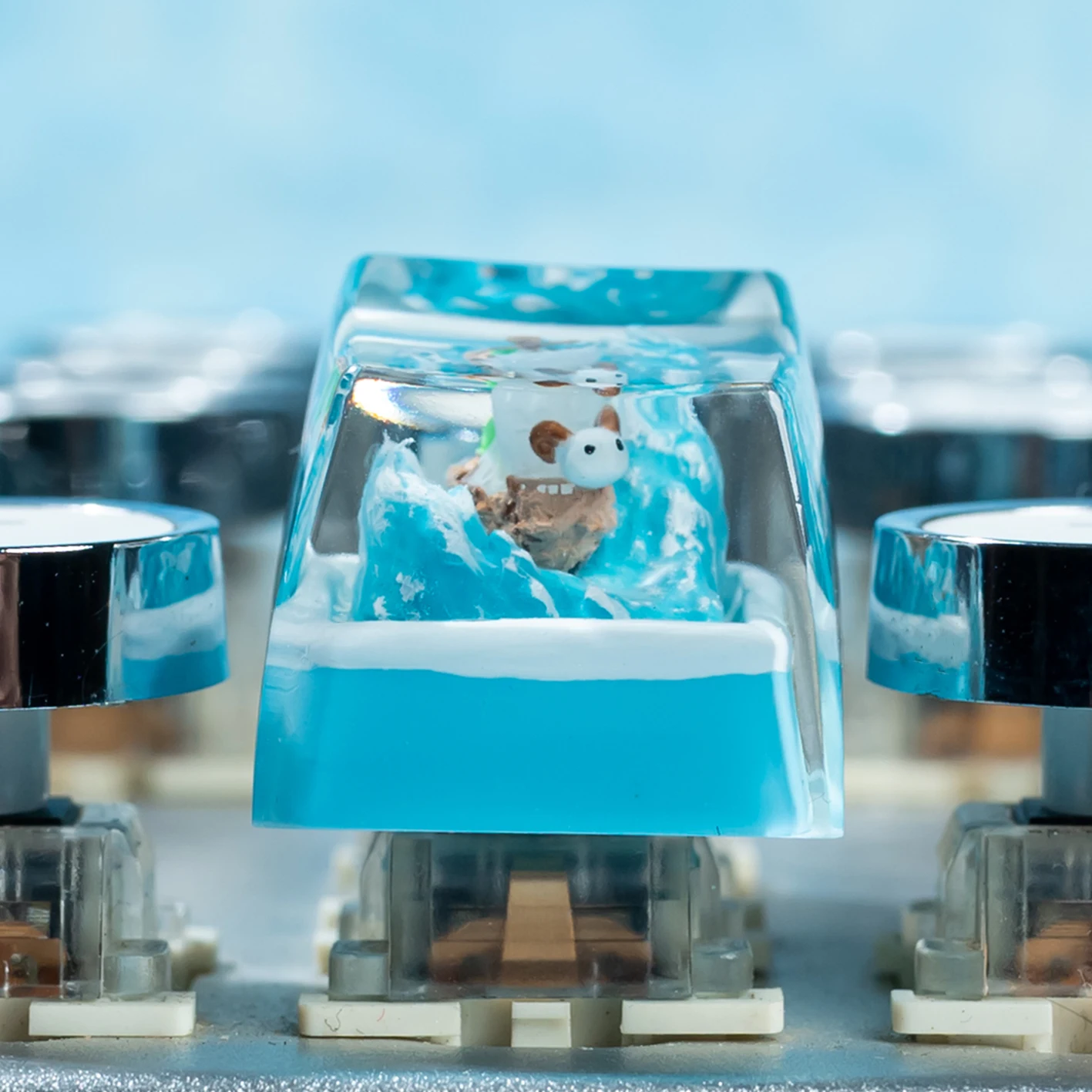 Handcrafted Voyage keycaps for Cherry MX. Features a streamlined, shine-through design. An excellent gift choice
Handcrafted Voyage keycaps for Cherry MX. Features a streamlined, shine-through design. An excellent gift choice