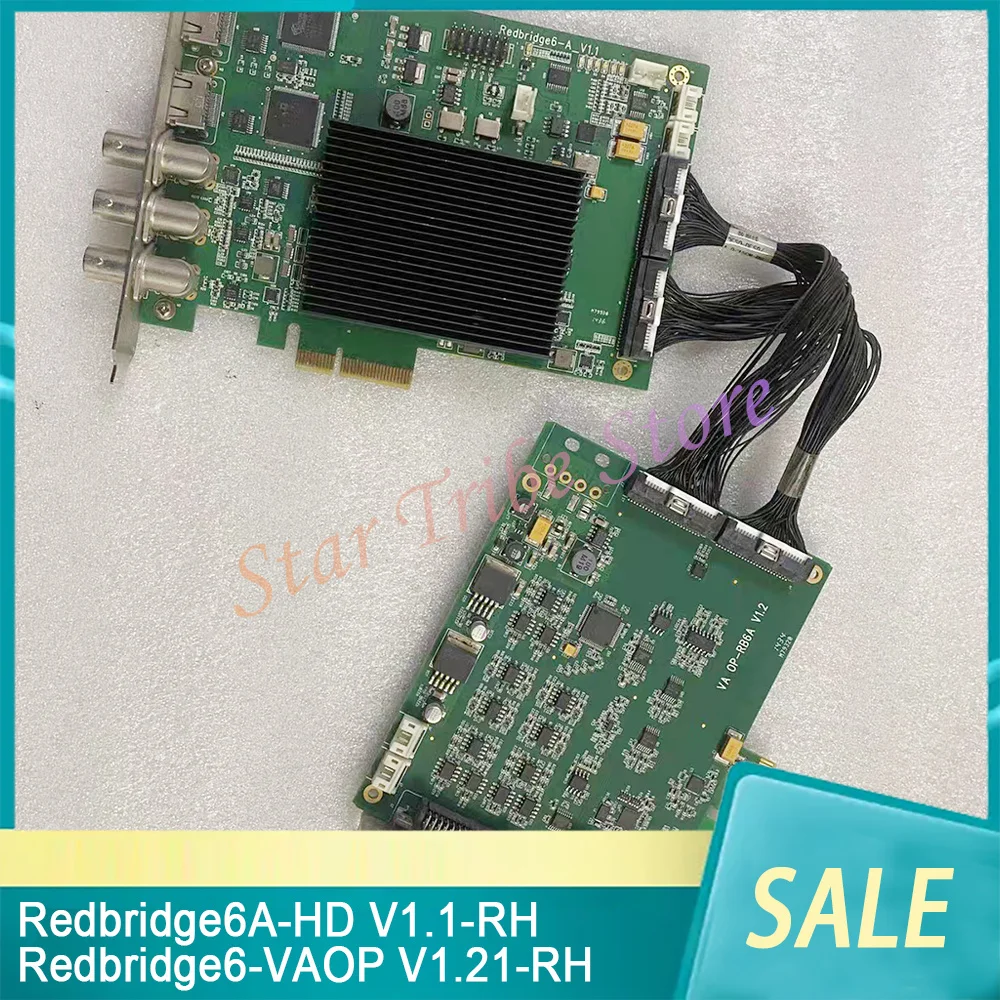 Computer Video Capture Card RB6-4K Redbridge6-VAOP V1.21-RH PCI-E Redbridge6A-HD V1.1-RH
Computer Video Capture Card RB6-4K Redbridge6-VAOP V1.21-RH PCI-E Redbridge6A-HD V1.1-RH