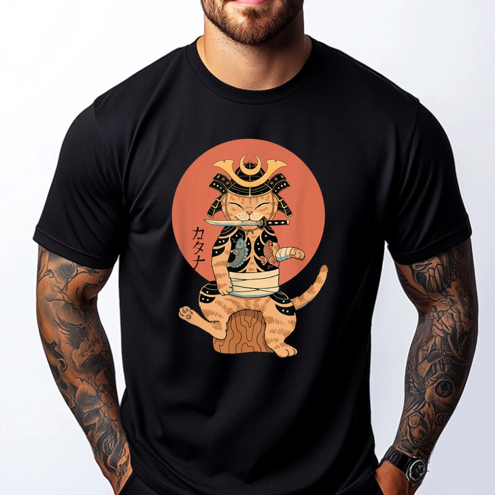 Cat Samurai Shogun Red And Black Graphic T Shirt Cotton Comfort Men's Clothing Printed Oversized T Shirt 4TH of July
Cat Samurai Shogun Red And Black Graphic T Shirt Cotton Comfort Men's Clothing Printed Oversized T Shirt 4TH of July