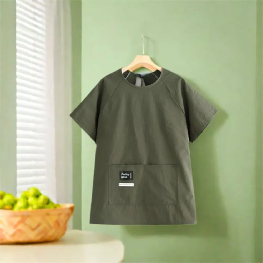 Simple Waterproof Short Sleeved Apron Solid Color Oilproof Kitchen Apron Comfortable with Pocket Cooking Apron Dining
Simple Waterproof Short Sleeved Apron Solid Color Oilproof Kitchen Apron Comfortable with Pocket Cooking Apron Dining