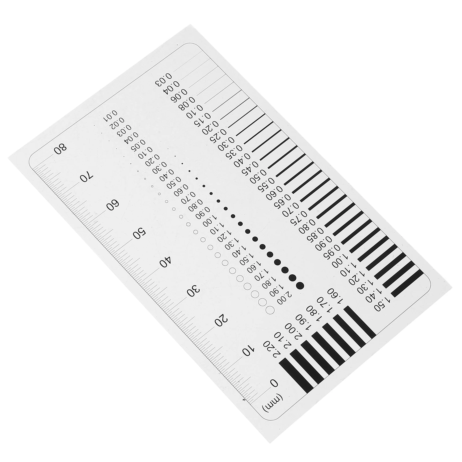 Precision Badge Gauge Transparent Ruler Flaw Detection Tool Film Plastic Chart Measuring Instrument High Accuracy Defect
Precision Badge Gauge Transparent Ruler Flaw Detection Tool Film Plastic Chart Measuring Instrument High Accuracy Defect