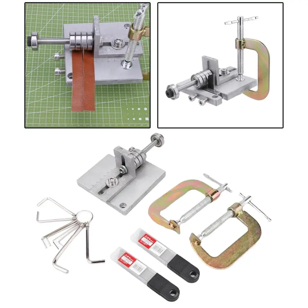 Adjustable Leather Strap Cutter Leathercraft Strip Belt DIY Hand Cutting Strip Cutter with Sharp Blades Leather Tools
Adjustable Leather Strap Cutter Leathercraft Strip Belt DIY Hand Cutting Strip Cutter with Sharp Blades Leather Tools